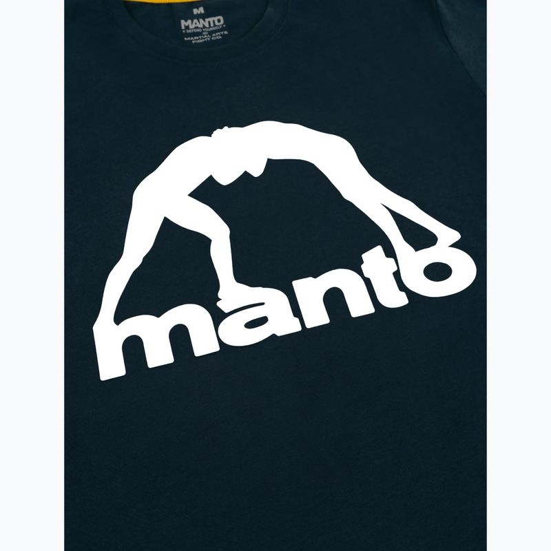 Tricou pentru bărbați MANTO Vibe 25 bleumarin/alb 2