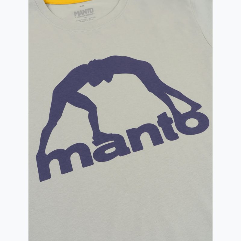 Tricou pentru bărbați MANTO Vibe 25 gri deschis/mov închis 2