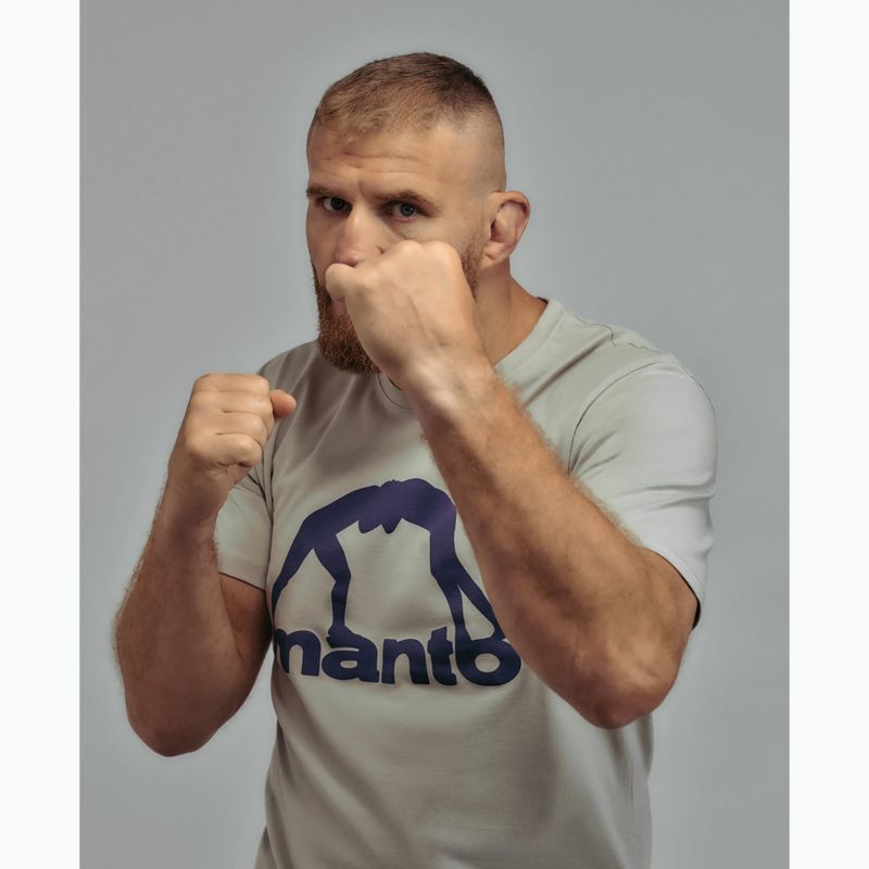 Tricou pentru bărbați MANTO Vibe 25 gri deschis/mov închis 5