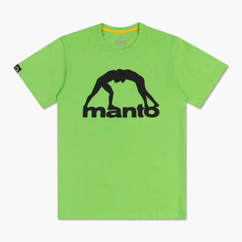 Tricou pentru bărbați MANTO Vibe 25 verde neon/reflex 3