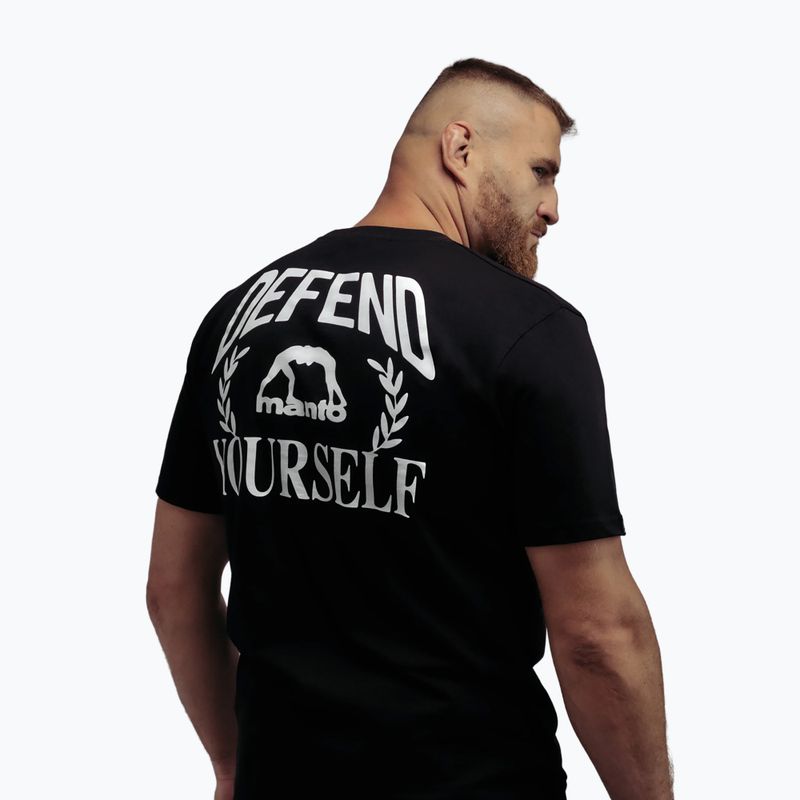 Tricou pentru bărbați MANTO Defend 25 negru 2