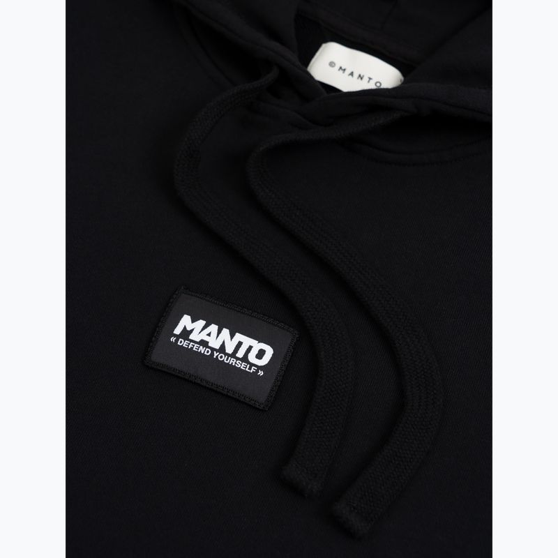 Bluză pentru bărbați MANTO Label 25 Regular Hoody negru 3