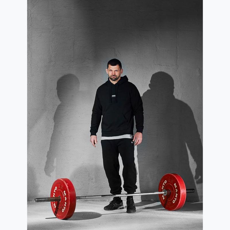 Bluză pentru bărbați MANTO Label 25 Regular Hoody negru 5