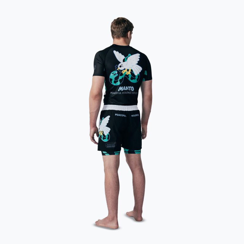 Rashguard pentru bărbați MANTO Dove negru 2