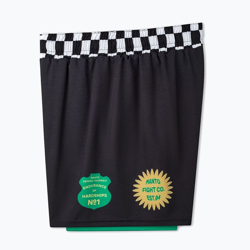 Pantaloni scurți de antrenament pentru bărbați MANTO Cross negru 4