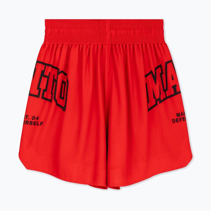 Pantaloni scurți de box pentru bărbați MANTO Varsity roșu 2