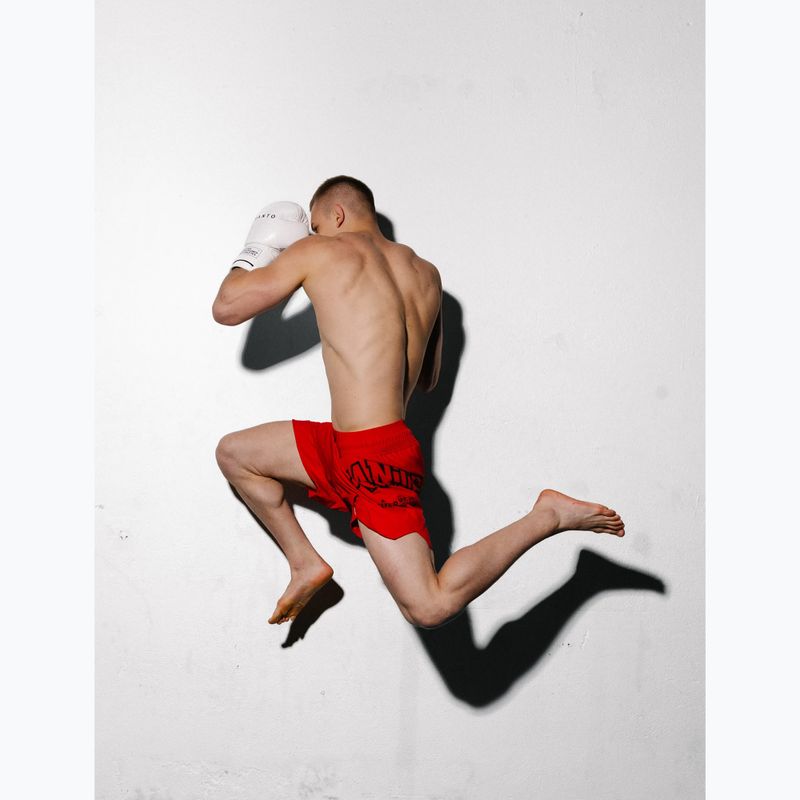 Pantaloni scurți de box pentru bărbați MANTO Varsity roșu 8