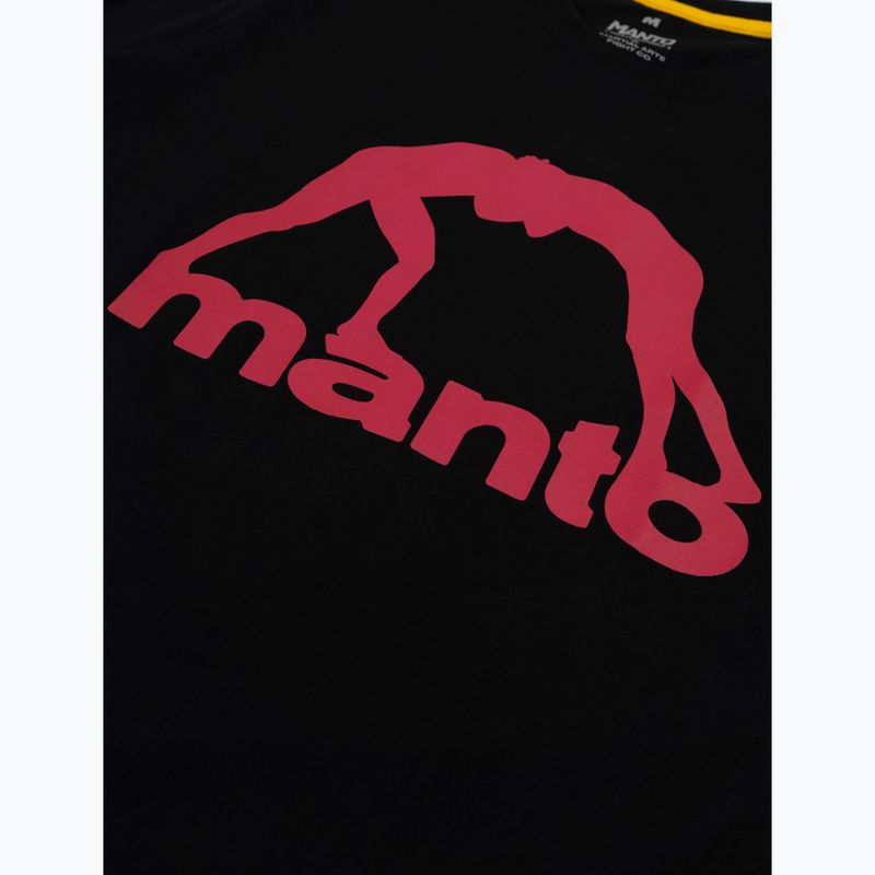 Tricou pentru bărbați MANTO Vibe 25 negru/roșu 2