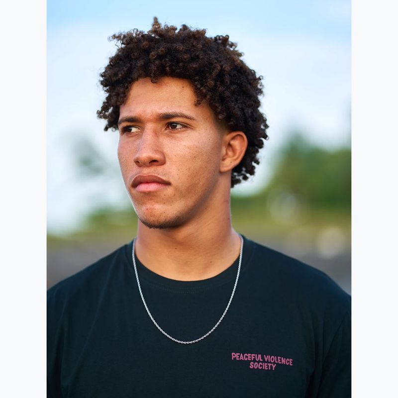 Tricou pentru bărbați MANTO Society 25 onix negru 6