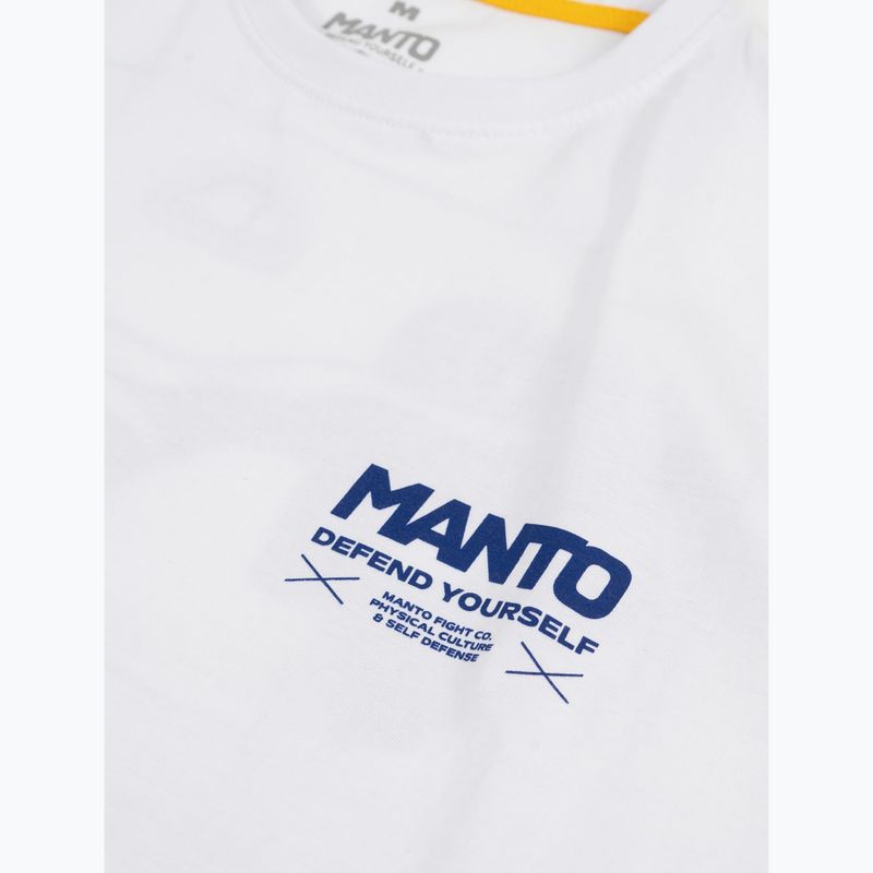 Tricou pentru bărbați MANTO Kicker alb 3