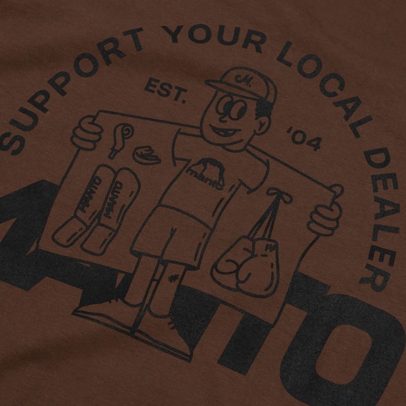 MANTO Dealer T-shirt maro 4