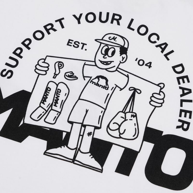 MANTO Dealer T-shirt alb 4