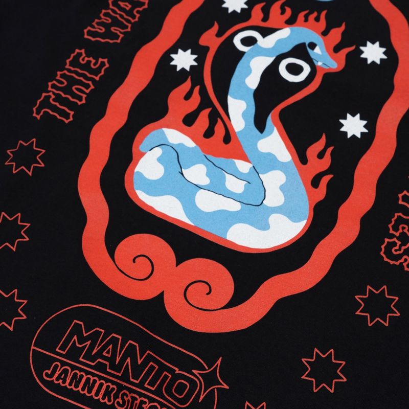 MANTO Cobra T-shirt negru 3