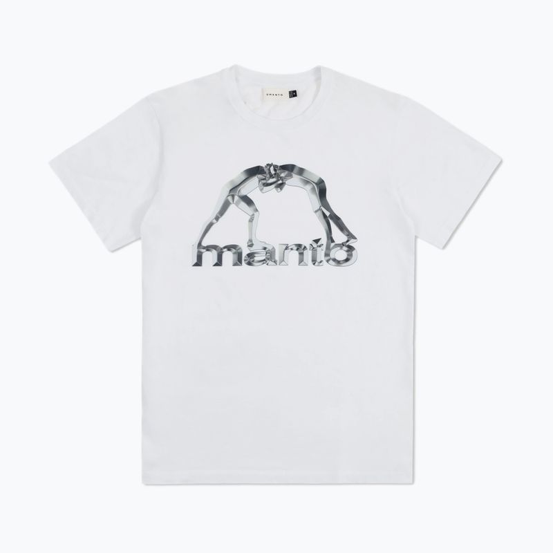 MANTO Metal T-shirt alb