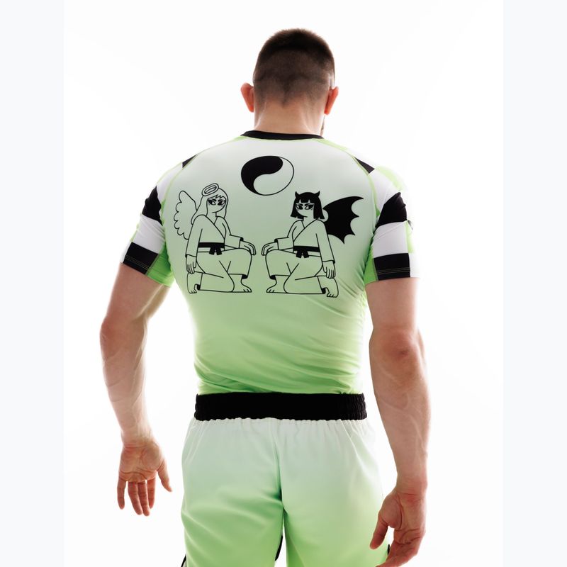 Pantaloni scurți de antrenament pentru bărbați MANTO Two Sides verde 8