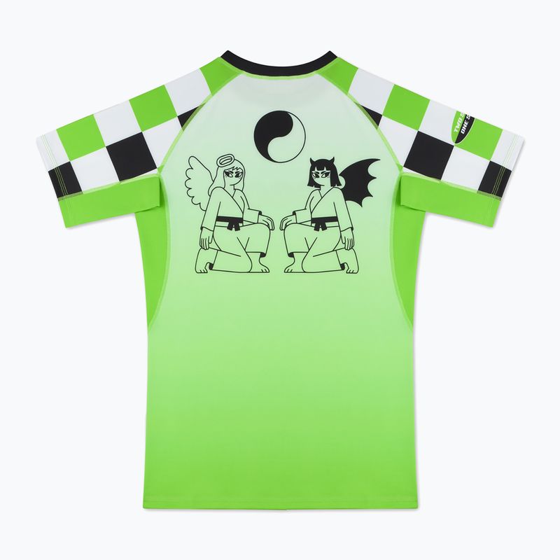 Rashguard pentru bărbați MANTO Two Sides verde 2