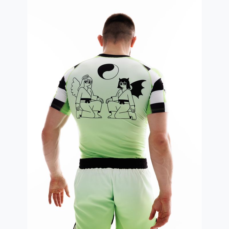 Rashguard pentru bărbați MANTO Two Sides verde 7