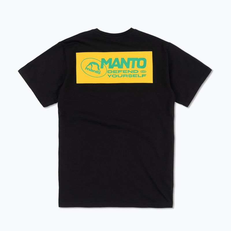 Tricou pentru bărbați MANTO Block 24 negru 2