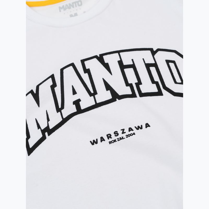 Tricou MANTO Warszawa Oversize alb 2