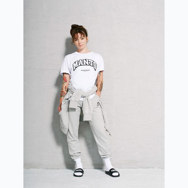 Tricou MANTO Warszawa Oversize alb 3