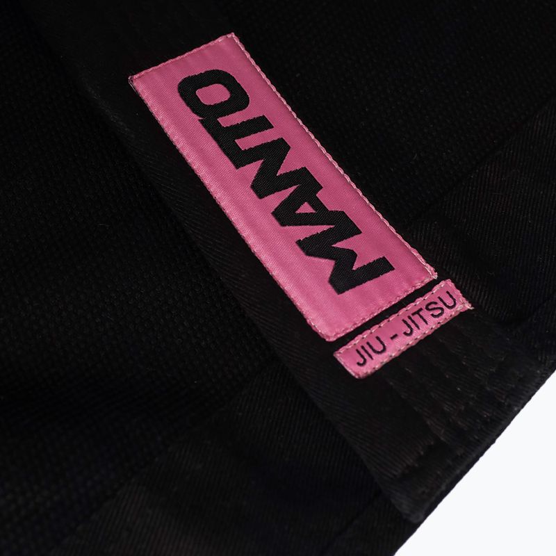 GI pentru BJJ MANTO Rise 2.0 black/pink 5