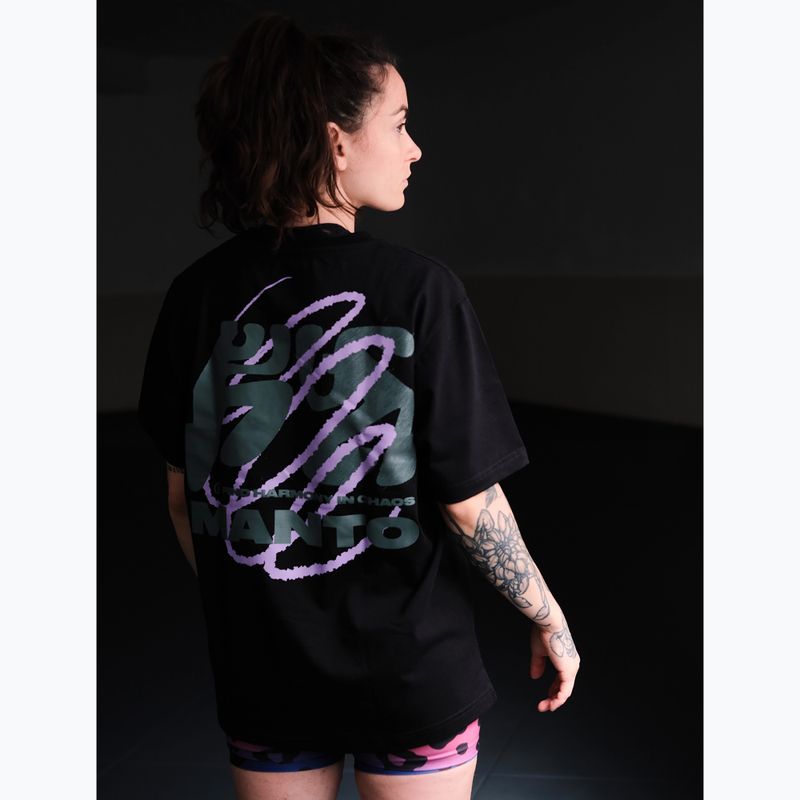 Tricou pentru femei  MANTO Harmony Oversize czarny 4