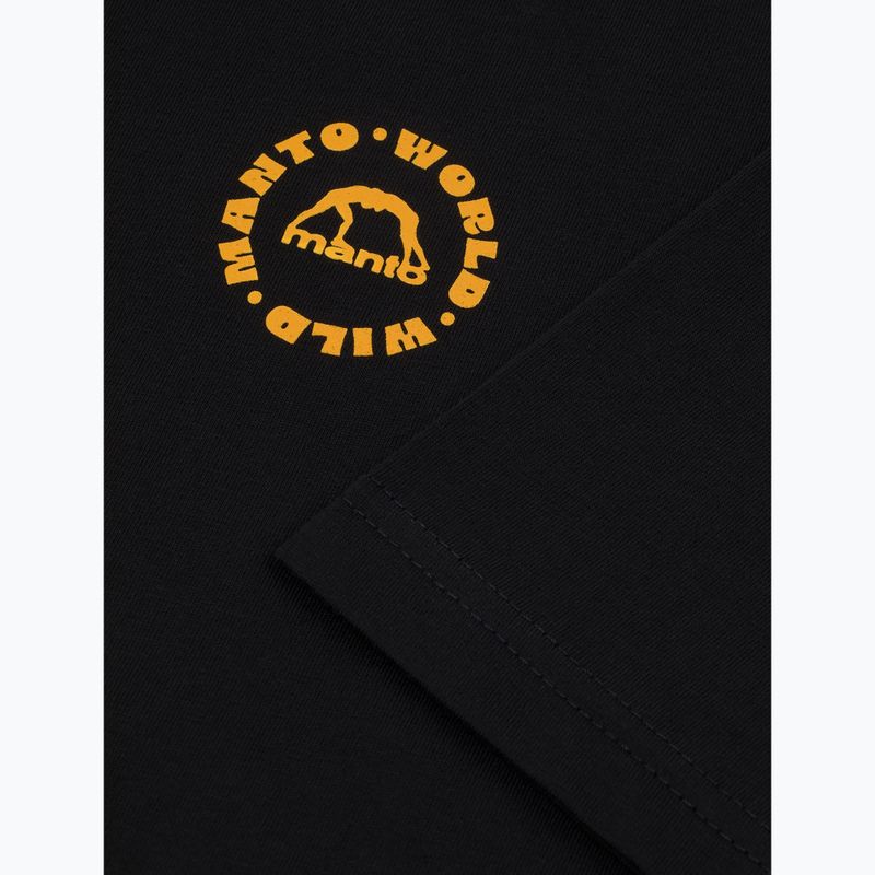 Tricou pentru bărbați MANTO Worldwild negru 3