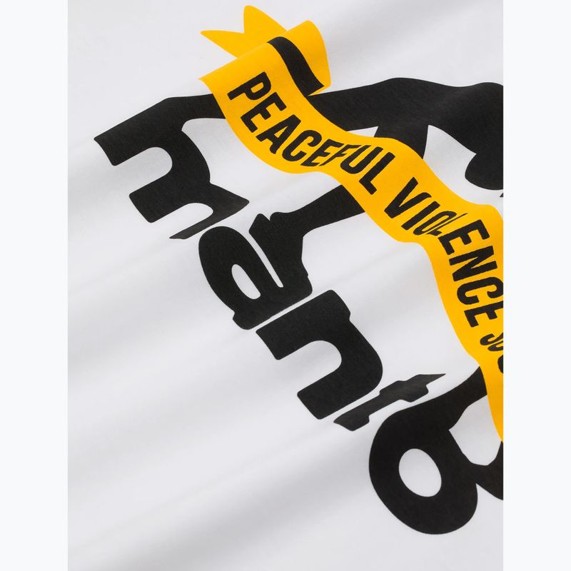 Tricou pentru bărbați MANTO Ribbon alb 4