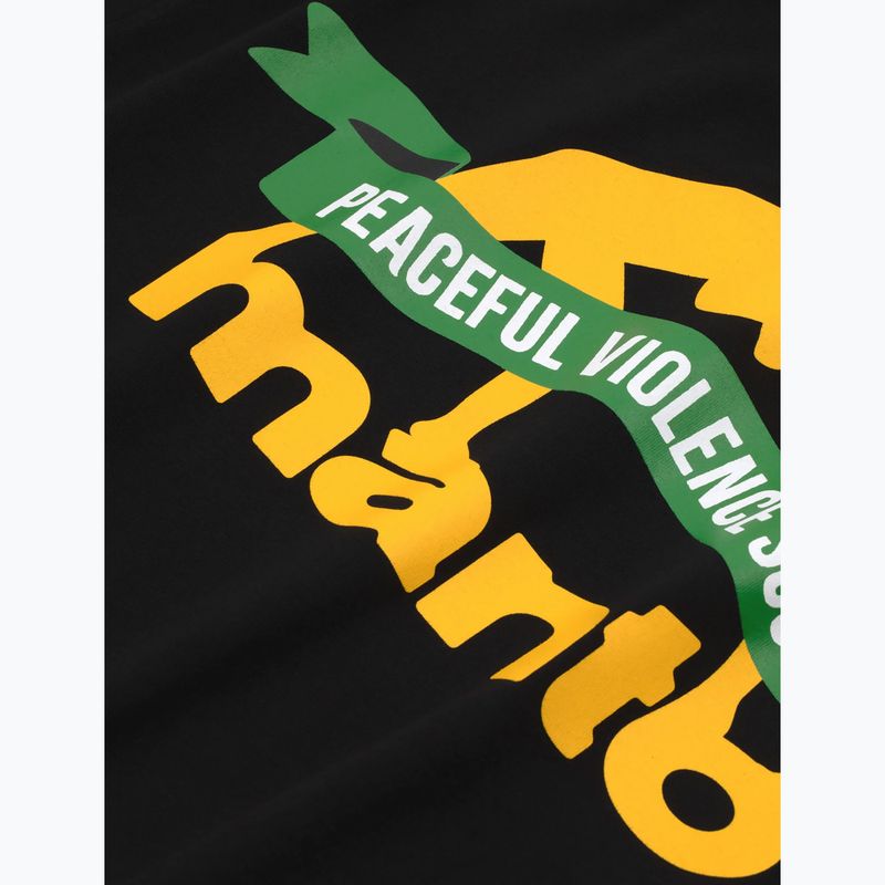 Tricou pentru bărbați MANTO Ribbon negru 4