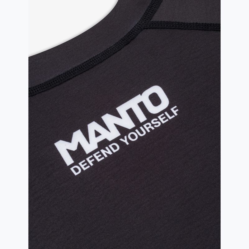 Rashguard pentru bărbați MANTO Logo negru 3