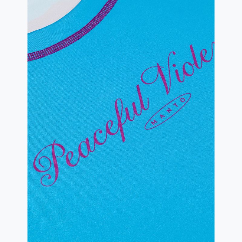 Rashguard longsleeve pentru femei MANTO Peaceful Violence albastru 5