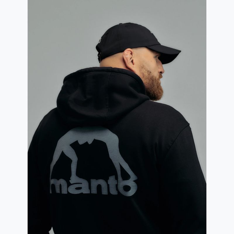 Hanorac bărbătesc MANTO Peaceful Violence Hoody negru 2