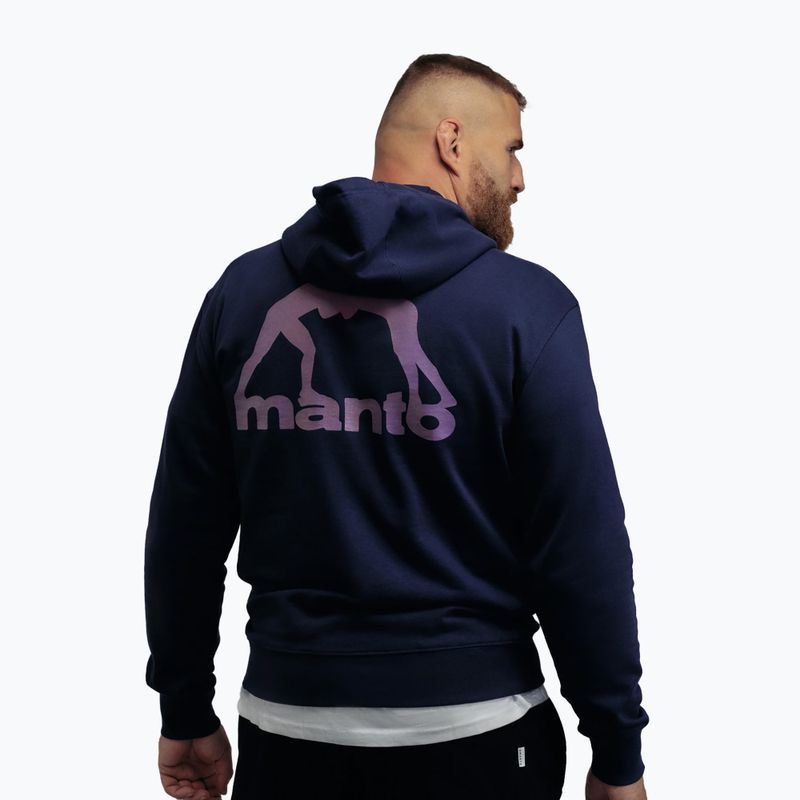 Hanorac bărbătesc MANTO Peaceful Violence Hoody bleumarin 2