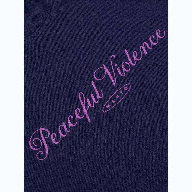 Hanorac bărbătesc MANTO Peaceful Violence Hoody bleumarin 7