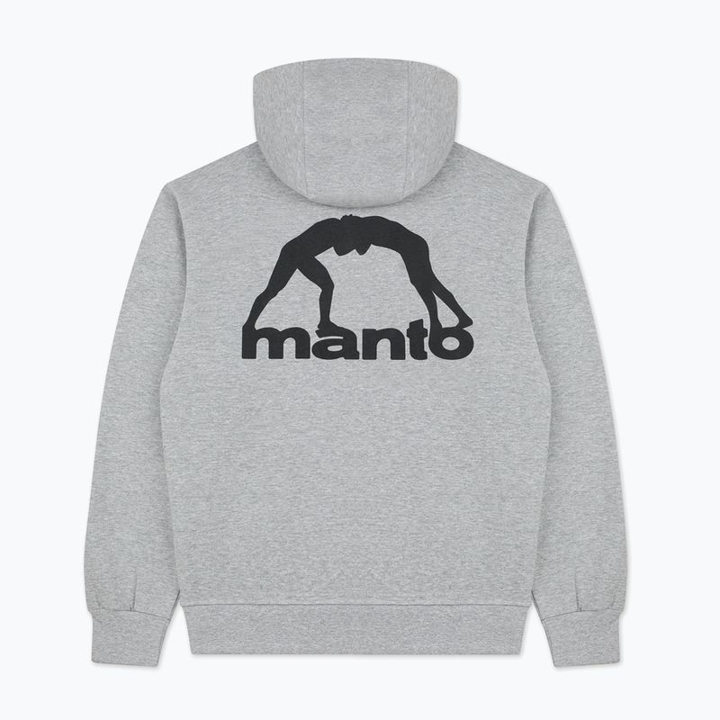 Hanorac bărbătesc MANTO Peaceful Violence Hoody gri 5