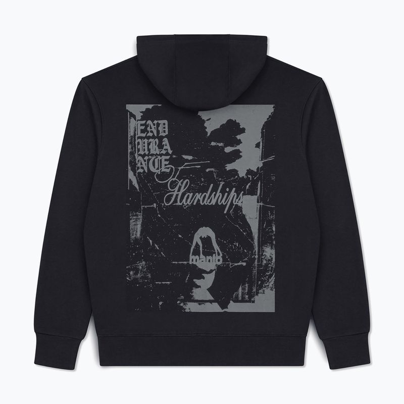 Bluză pentru bărbați MANTO Resolve Hoody negru 2