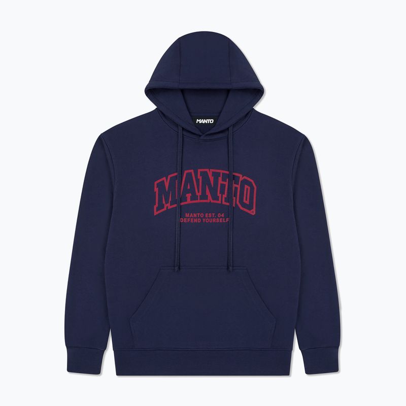 Bluză pentru bărbați MANTO Varsity 26 Hoody bleumarin