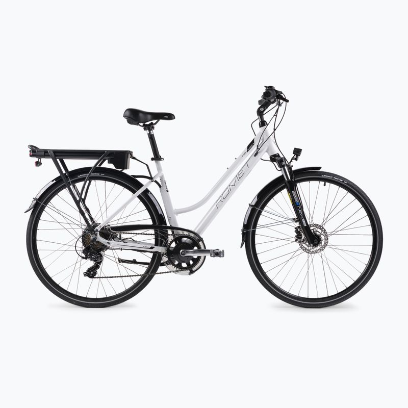 Bicicleta electrică pentru femei Romet Gazela RM 1 alb și negru R22B-ELE-28-20-P-672