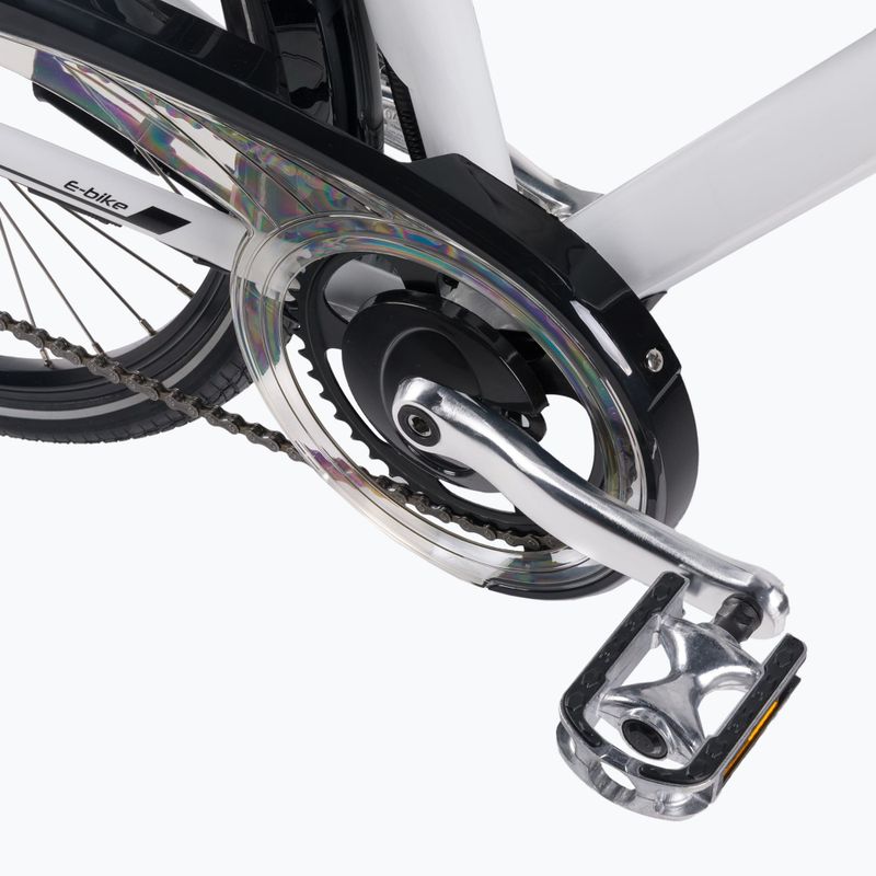 Bicicleta electrică pentru femei Romet Gazela RM 1 alb și negru R22B-ELE-28-20-P-672 10