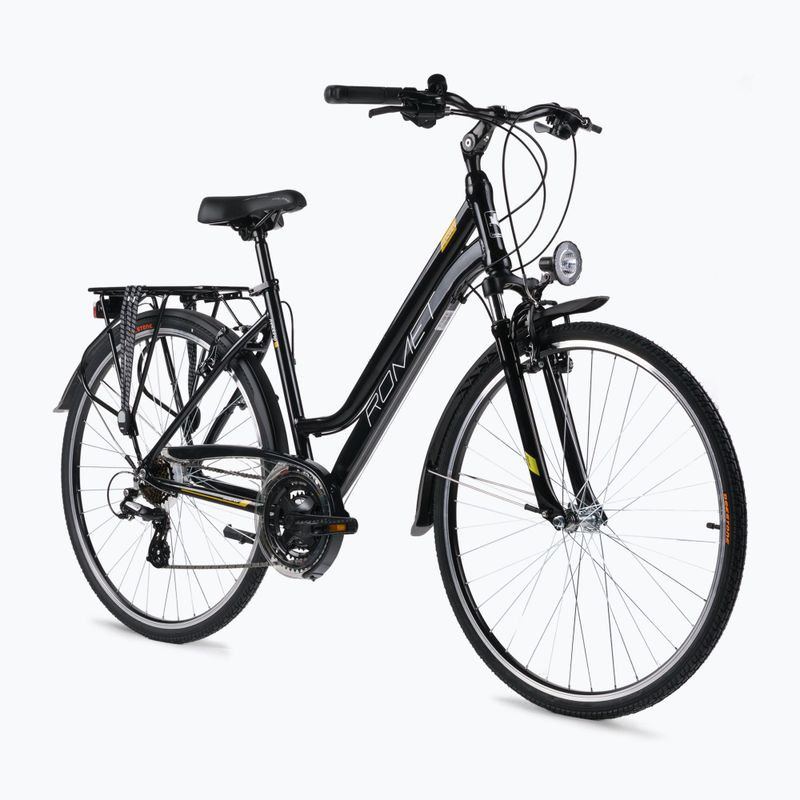 Bicicleta de trekking pentru femei Romet Gazela negru/galben R22A-TRE-28-19-P-468 2