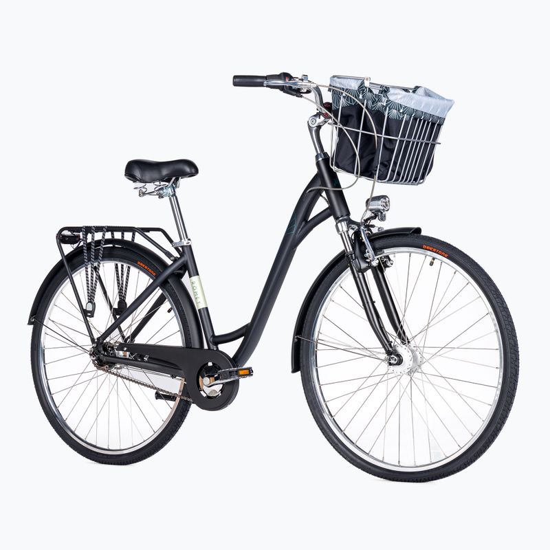 Bicicletă de oraș pentru femei Romet Art Deco Lux negru 2228549 2