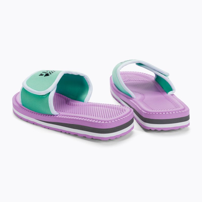 Șlapi cu velcro violet-turcoaz KKRZ65 3