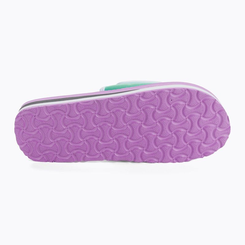 Șlapi cu velcro violet-turcoaz KKRZ65 4