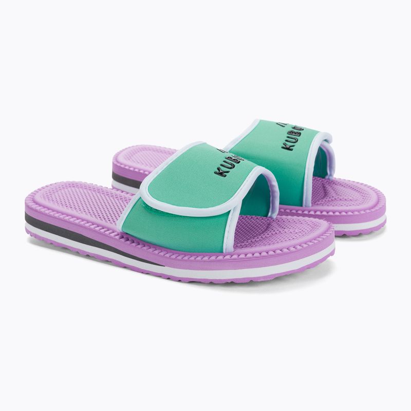 Șlapi cu velcro violet-turcoaz KKRZ65 5