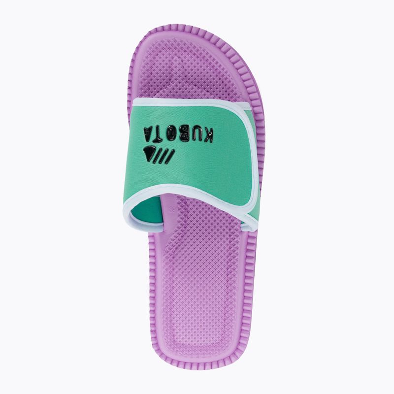 Șlapi cu velcro violet-turcoaz KKRZ65 6