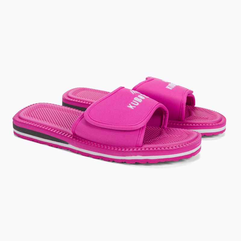 Șlapi cubanezi Velcro roz KKRZ08 5