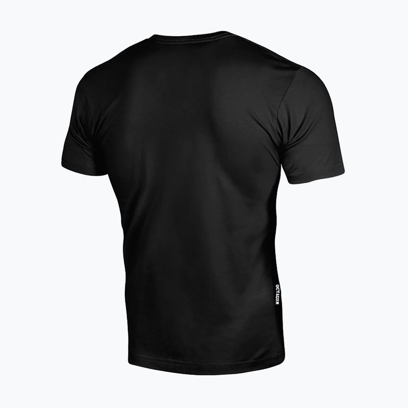 Tricou pentru bărbați Octagon Small Logo black/gold 2