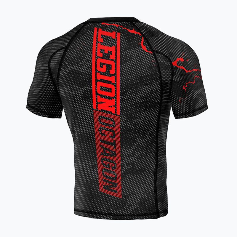 Rashguard pentru bărbați Octagon Legion Premium marble/camo red 2