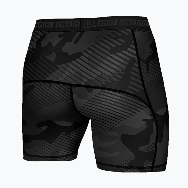 Pantaloni scurți de antrenament pentru bărbați Octagon Legion Line Camo negru 2