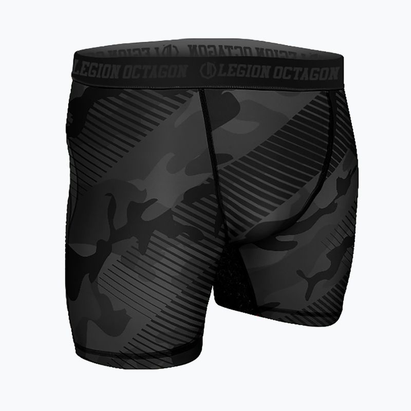 Pantaloni scurți de antrenament pentru bărbați Octagon Legion Line Camo negru 3